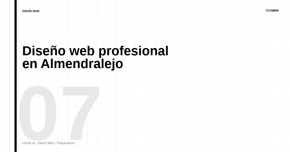 Diseño web profesional en Almendralejo: qué tener en cuenta antes de crear tu página
