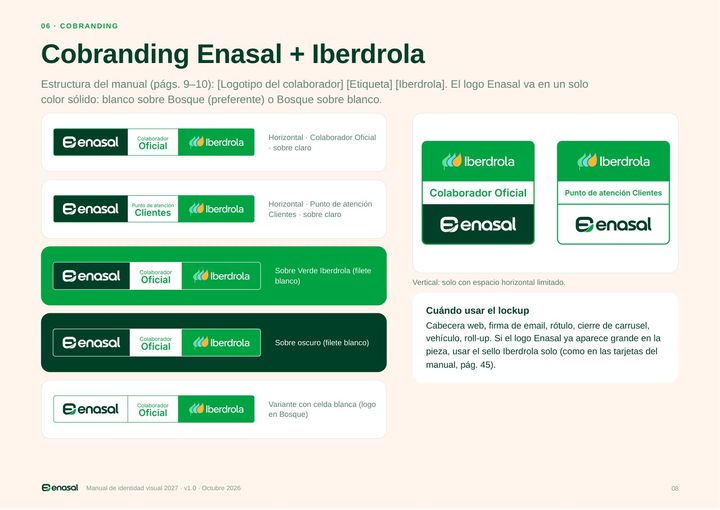 Manual: cobranding Enasal + Iberdrola
