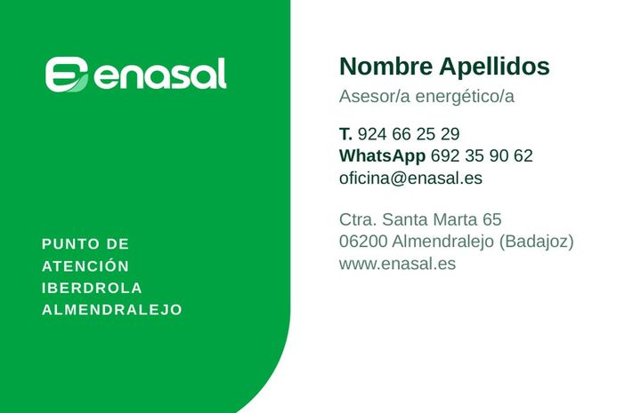 Tarjeta concepto B, anverso