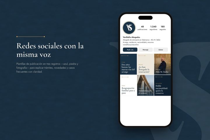 Perfil y publicaciones en redes